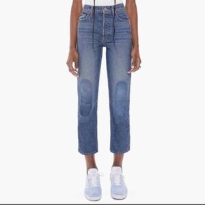 MOTHER Superior The Tomcat Button Fly Jeans in Kneeling on Stones women's 26